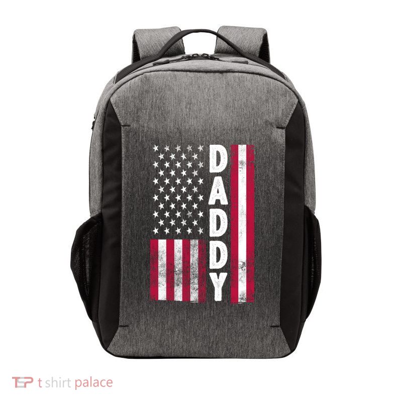 Patriotic American Flag Dad Father's Day Vector Backpack