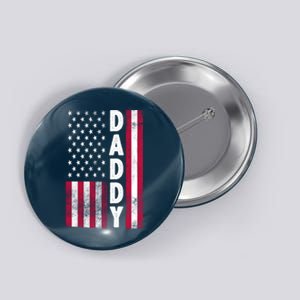 Patriotic American Flag Dad Father's Day Button