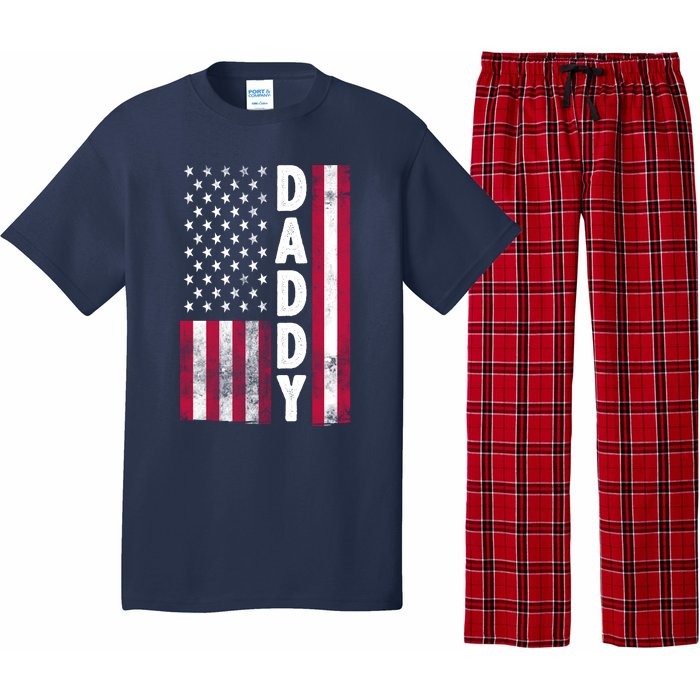 Patriotic American Flag Dad Father's Day Pajama Set