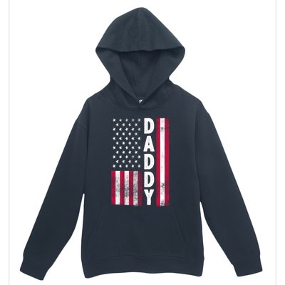 Patriotic American Flag Dad Father's Day Urban Pullover Hoodie