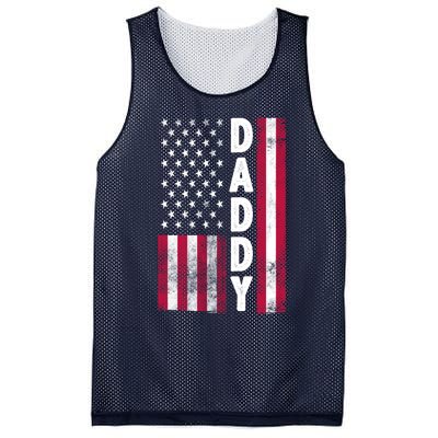 Patriotic American Flag Dad Father's Day Mesh Reversible Basketball Jersey Tank