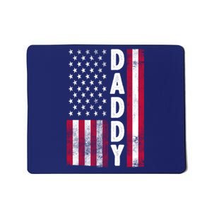 Patriotic American Flag Dad Father's Day Mousepad