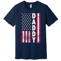 Patriotic American Flag Dad Father's Day Premium T-Shirt