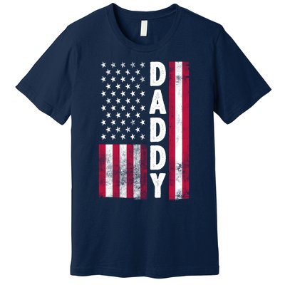 Patriotic American Flag Dad Father's Day Premium T-Shirt