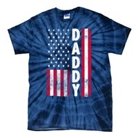 Patriotic American Flag Dad Father's Day Tie-Dye T-Shirt