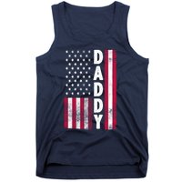 Patriotic American Flag Dad Father's Day Tank Top