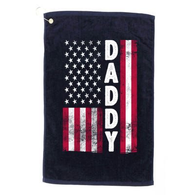Patriotic American Flag Dad Father's Day Golf Towel