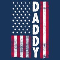 Patriotic American Flag Dad Father's Day Kids T-Shirt