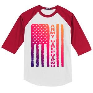 Proud Army Friend Gift Military Friend Veteran's Day Gift Kids Colorblock Raglan Jersey