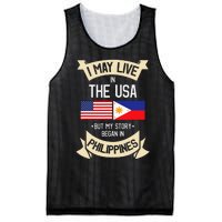 Philippines American Flag USA Filipino Roots Gifts Mesh Reversible Basketball Jersey Tank