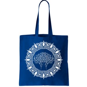 Prana Art Fractal Geometry Spiritual Yoga Lotus Dala Gift Tote Bag