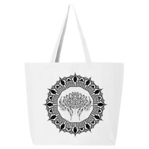 Prana Art Fractal Geometry Spiritual Yoga Lotus Dala Gift 25L Jumbo Tote