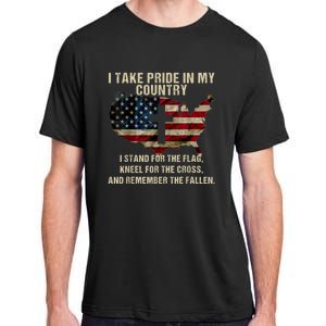 Patriotic American Flag Adult ChromaSoft Performance T-Shirt