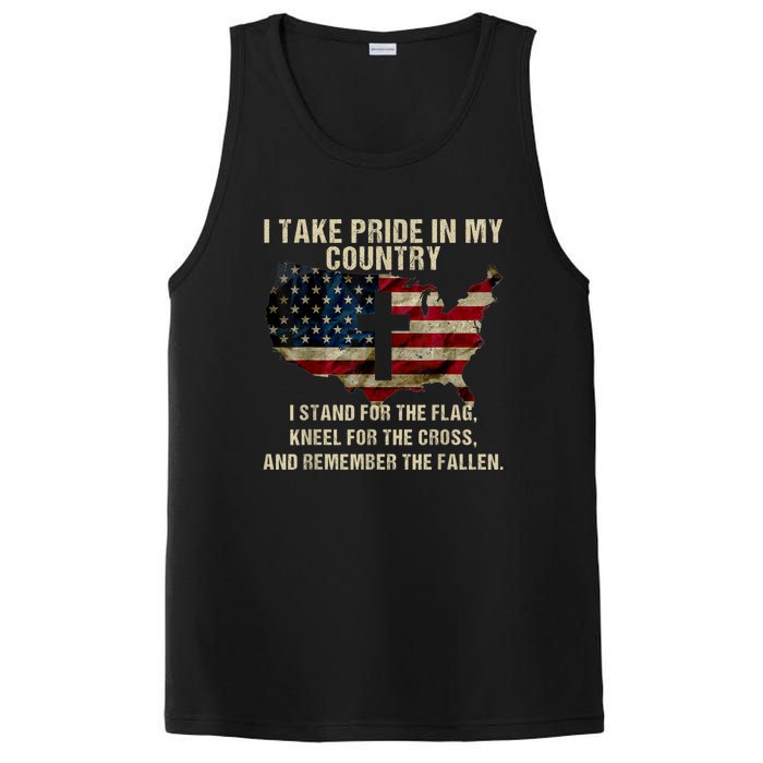 Patriotic American Flag PosiCharge Competitor Tank