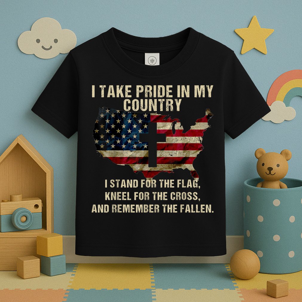 Patriotic American Flag Toddler T-Shirt