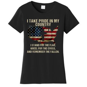 Patriotic American Flag Women's T-Shirt