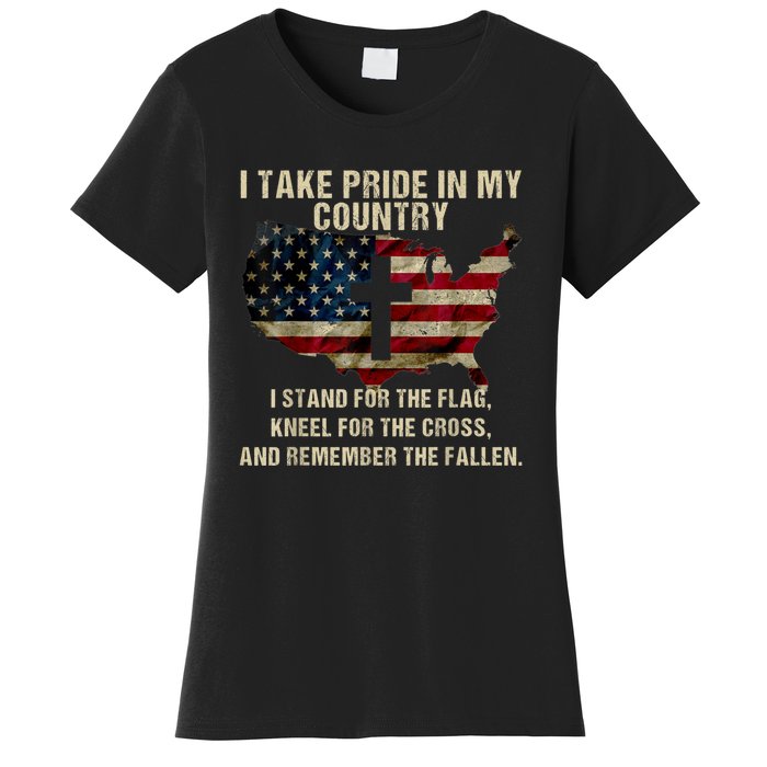 Patriotic American Flag Women's T-Shirt