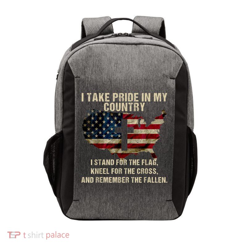 Patriotic American Flag Vector Backpack