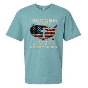 Patriotic American Flag Sueded Cloud Jersey T-Shirt