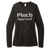 Pinch Approved Funny Saint Patrick's Day Leprechaun Womens CVC Long Sleeve Shirt