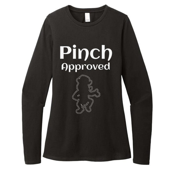 Pinch Approved Funny Saint Patrick's Day Leprechaun Womens CVC Long Sleeve Shirt