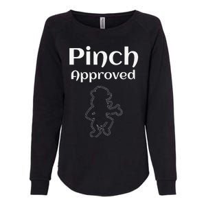 Pinch Approved Funny Saint Patrick's Day Leprechaun Womens California Wash Sweatshirt