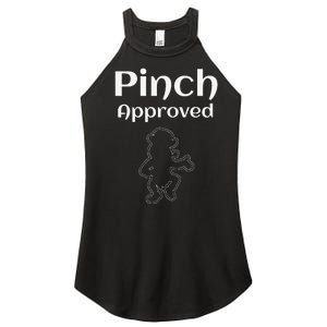 Pinch Approved Funny Saint Patrick's Day Leprechaun Women's Perfect Tri Rocker Tank