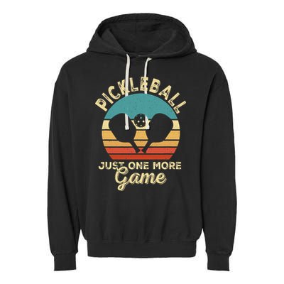 Pickleball Art For Women Paddle Pickleball Player Garment-Dyed Fleece Hoodie