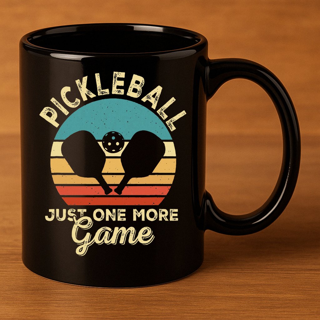 Pickleball Art For Women Paddle Pickleball Player 11oz C Handle Ceramic Mug
