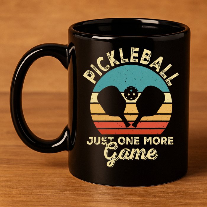 Pickleball Art For Women Paddle Pickleball Player 11oz C Handle Ceramic Mug