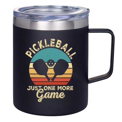 Pickleball Art For Women Paddle Pickleball Player 12oz Stainless Steel Coffee Mug