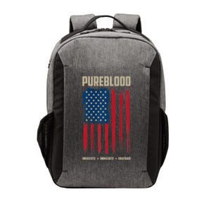 Pureblood American Flag Pure Blooded Patriot Vector Backpack