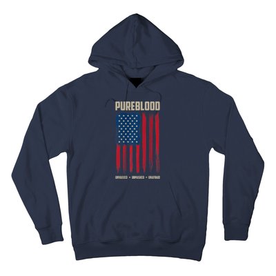 Pureblood American Flag Pure Blooded Patriot Hoodie