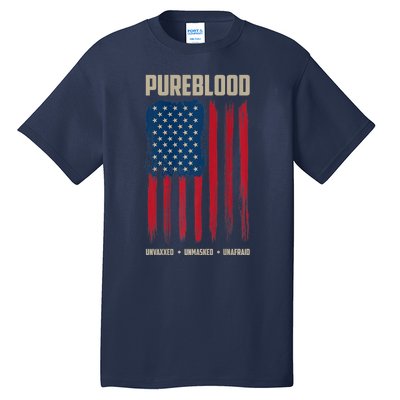 Pureblood American Flag Pure Blooded Patriot Tall T-Shirt