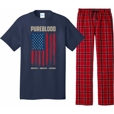 Pureblood American Flag Pure Blooded Patriot Pajama Set