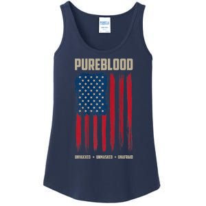 Pureblood American Flag Pure Blooded Patriot Ladies Essential Tank