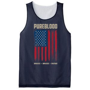 Pureblood American Flag Pure Blooded Patriot Mesh Reversible Basketball Jersey Tank