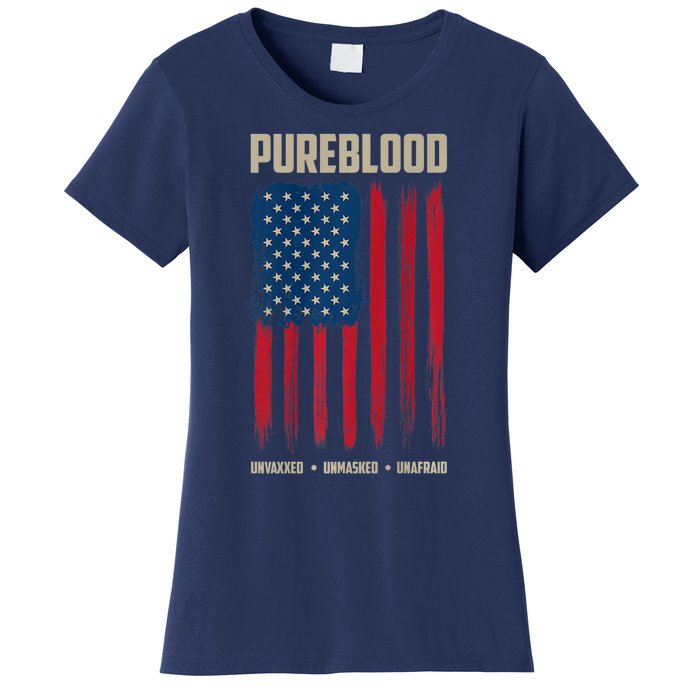 Pureblood American Flag Pure Blooded Patriot Women's T-Shirt