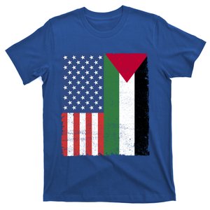 Palestinian American Flag Free Palestine Free Gaza Palestine Cool Gift T-Shirt