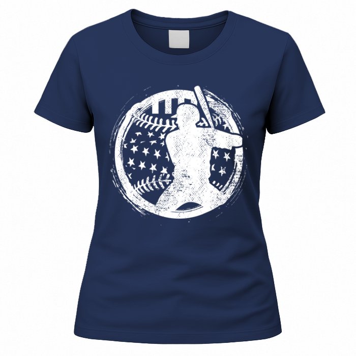 Patriotic American Flag Baseball design, Baseball design Women's T-Shirt