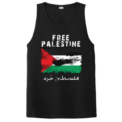 Palestine Arabic Flag I Stand With Palestine Support Palestine PosiCharge Competitor Tank