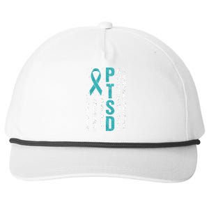 Ptsd Awareness Flag Post Traumatic Stress Disorder Warrior Gift Snapback Five-Panel Rope Hat