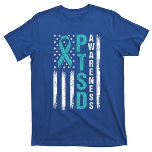 Ptsd Awareness Flag Post Traumatic Stress Disorder Warrior Gift T-Shirt