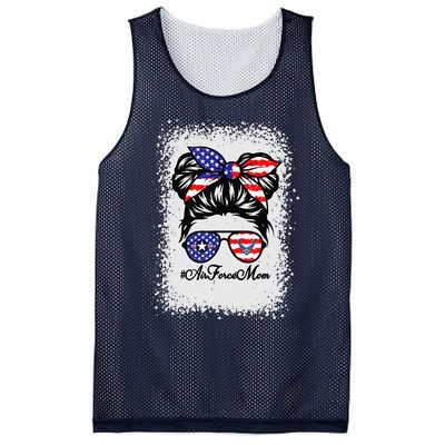 Proud Air Force Mom Messy Bun Sunglasses Mom Mother's Day Mesh Reversible Basketball Jersey Tank