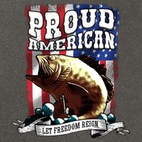 Proud American Flag Let Freedom Reign Fishing Cotton Canvas Backpack