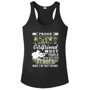 Proud Army Friend Most People Gift Ladies PosiCharge Competitor Racerback Tank