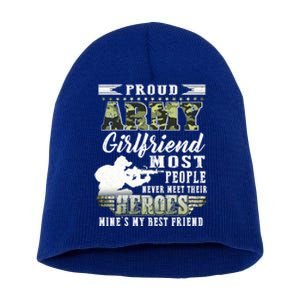 Proud Army Friend Most People Gift Short Acrylic Beanie