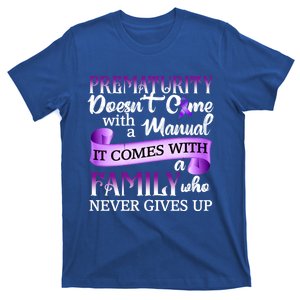 Prematurity Awareness Family Purplegiftribbon Prematurity Funny Gift T-Shirt