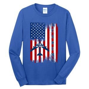 Proud Air Force Academy Mama Dad Usafa Grumpy Old Veteran Cute Gift Tall Long Sleeve T-Shirt