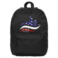 Patriotic American Flag Swimming Usa Gift Swim Team 16 in Basic Backpack